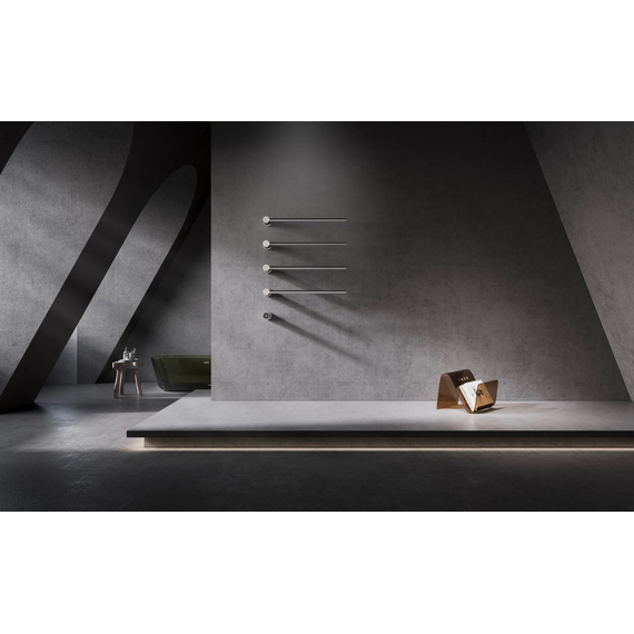 Aliseo Pearl Pro Handtuchwärmer Handtuchheizkörper - 3 Rohre, chrom, Bild 3