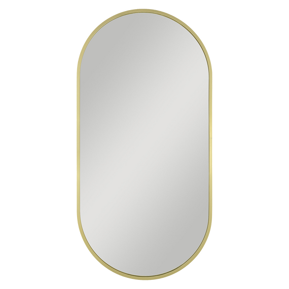 Aliseo JOY Badezimmerspiegel - 400 x 800 mm, gold gebürstet