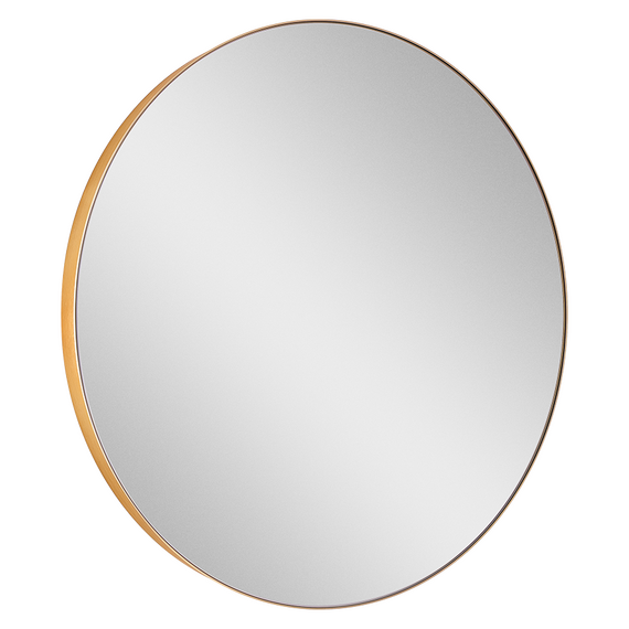 Aliseo ORE Badezimmerspiegel - Ø 600 mm, gold gebürstet, Durchmesser: 600 mm