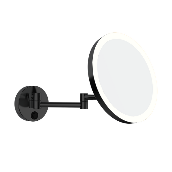 Aliseo LED MY Kosmetikspiegel mit Doppel-Schwenkarm schwarz matt, Farbe: Schwarz, Variante: Doppel-Schwenkarm