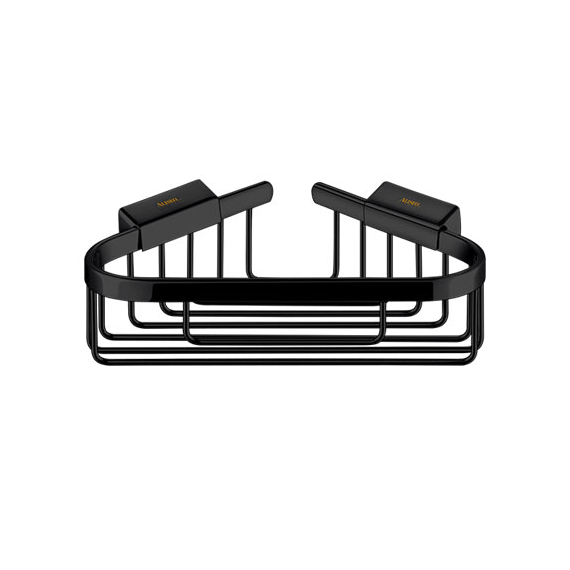Aliseo Eckseifenkörbchen groß - 220 x 65 x 147 mm, schwarz