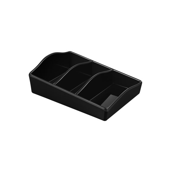 Aliseo Welcome Tray Produktablage - schwarz, Porzellan-Optik, 130 x 40 x 100 mm