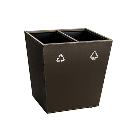 Aliseo Londoner Doppel-Abfallbehälter - taupe