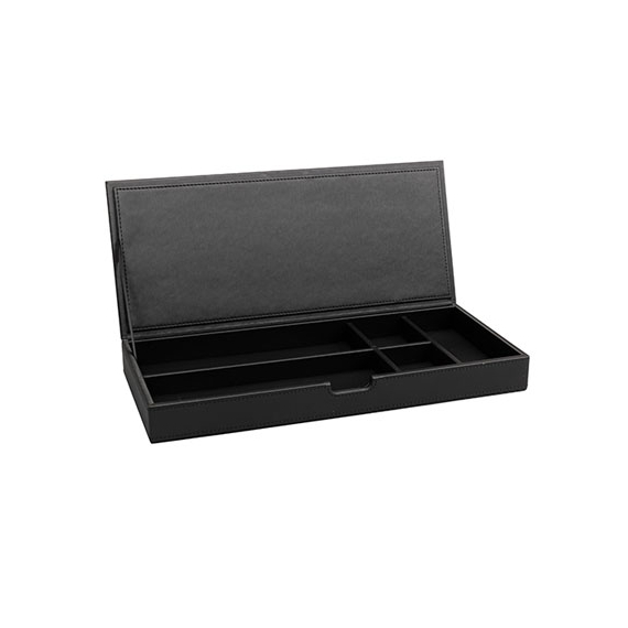 Aliseo Londoner Utensilienbox - 5 Fächer, schwarz