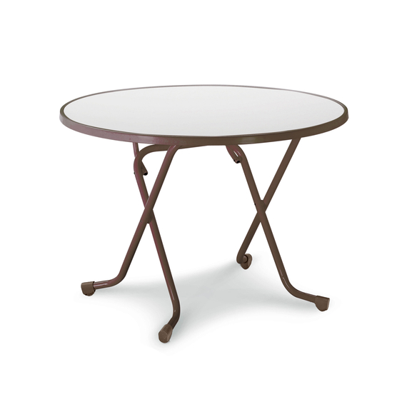 Barths Dublin - Klapptisch rund Ø 100 cm, Braun