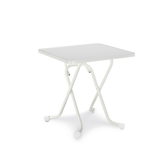 Barths Madrid - Klapptisch quadratisch 67x67 cm, Weiß