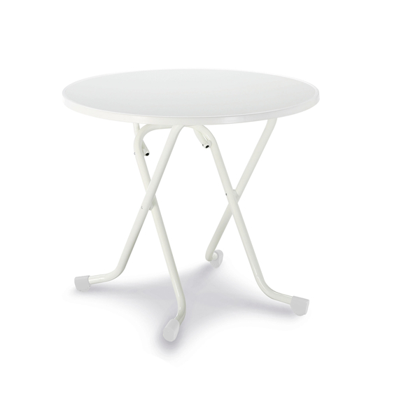 Barths Dublin - Klapptisch rund Ø 80 cm, Weiß