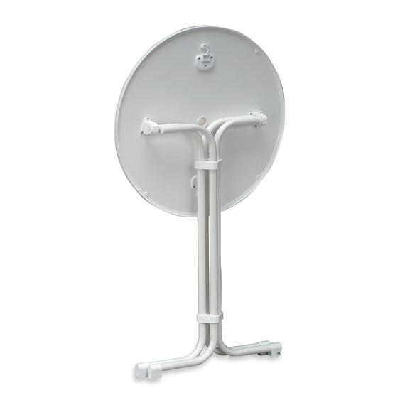 Barths Multiflex - Runder Bartisch 80 cm, Weiß, Bild 2