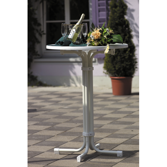 Barths Multiflex - Runder Bartisch 70 cm, Weiß, Bild 4