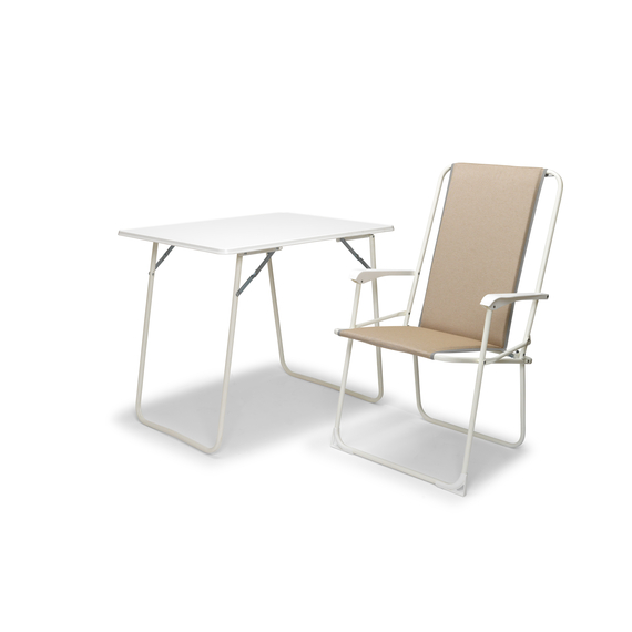Barths Campingtisch 60x80 cm, Weiß, Bild 2