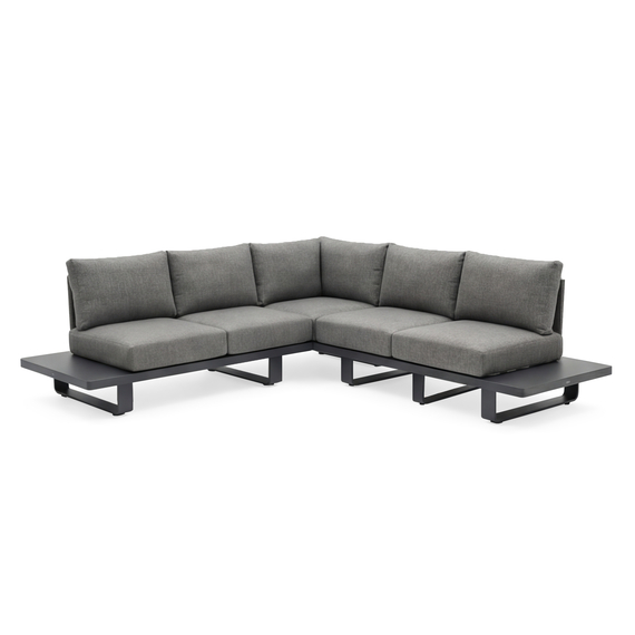 Barths Porto - Lounge-Set 2,5-Sitzer, Anthrazit