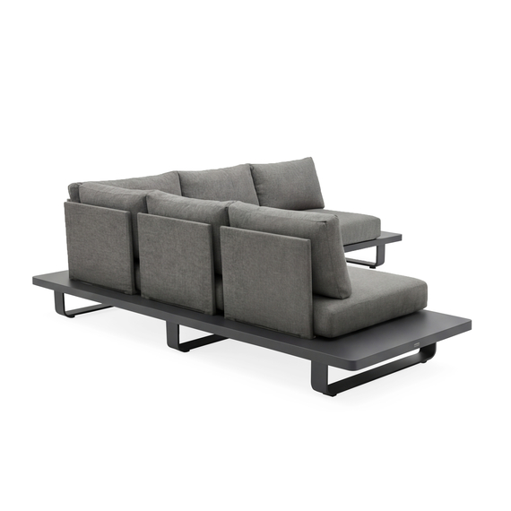 Barths Porto - Lounge-Set 2,5-Sitzer, Anthrazit, Bild 3