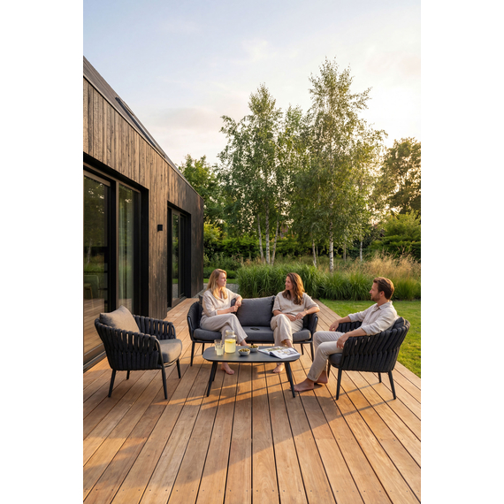 Barths Torino - Lounge-Set, Anthrazit, Bild 2