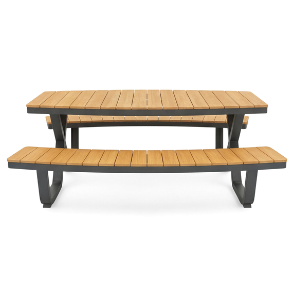 Barths Buddy - Picknicktisch, Polywood - Schwarz, Bild 2