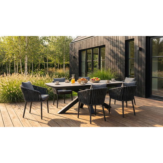 Barths Torino - Ausziehbarer Tisch 180/220x100 cm, Anthrazit, Bild 7