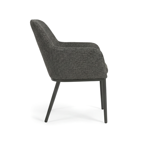 Barths Belfort - Dining Stuhl mit Armlehne, Anthrazit, Bild 3