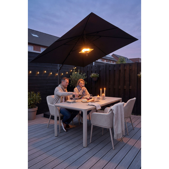 Barths Belfort - Rechteckiger Dining Tisch 140x90 cm, Sand, Bild 3