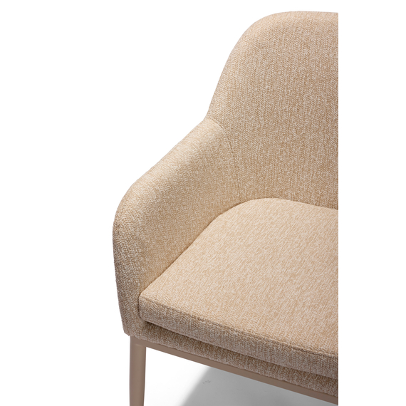 Barths Belfort - Dining Stuhl mit Armlehne, Sand, Bild 3