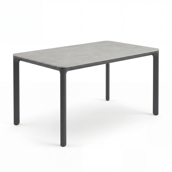 Barths Belfort - Rechteckiger Dining Tisch 140x90 cm, Anthrazit