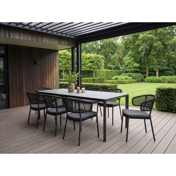 Barths Belfort - Rechteckiger Dining Tisch 210x90 cm, Anthrazit, Bild 7