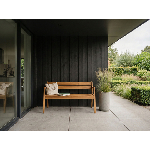 Barths Helsinki - Bank 140 cm Teak, Teak, Bild 5