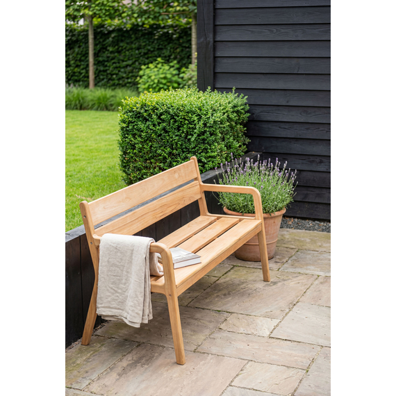 Barths Helsinki - Bank 140 cm Teak, Teak, Bild 7