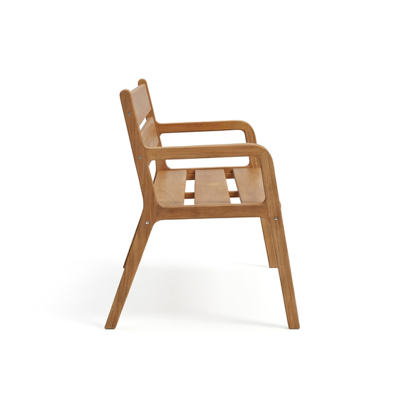 Barths Helsinki - Bank 140 cm Teak, Teak, Bild 4