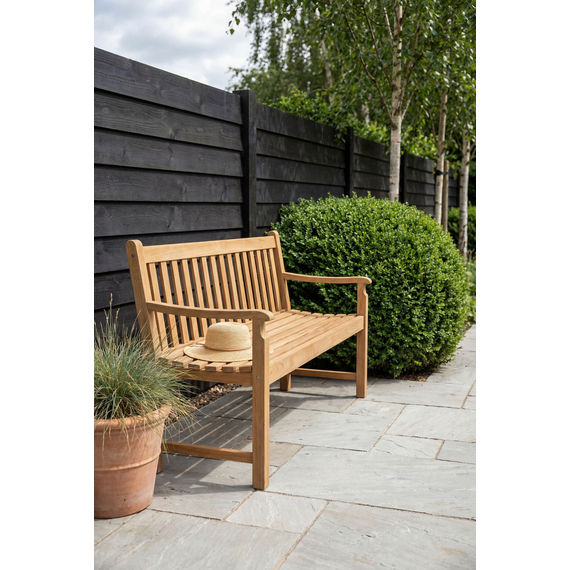 Barths Stockholm - Bank 150 cm Teak, Teak, Bild 7