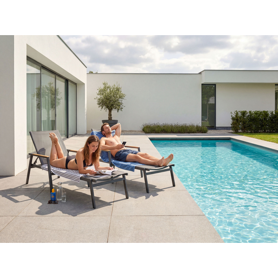 Barths Paros - Sonnenliege, Anthrazit, Bild 2