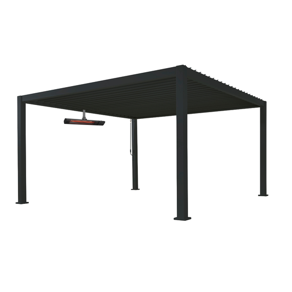 Barths Cadiz - Heizstrahler (222 W – 2000 W), Schwarz, Bild 6