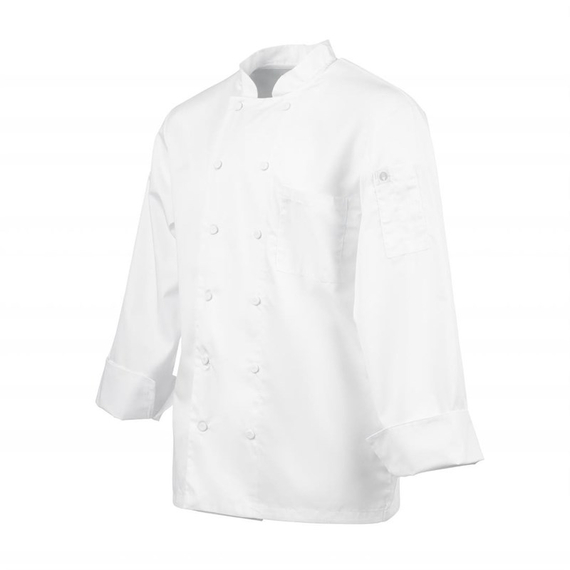 Chef Works Calgary Langarm Cool Vent Unisex Chefs Jacke Weiß XL, Bild 3