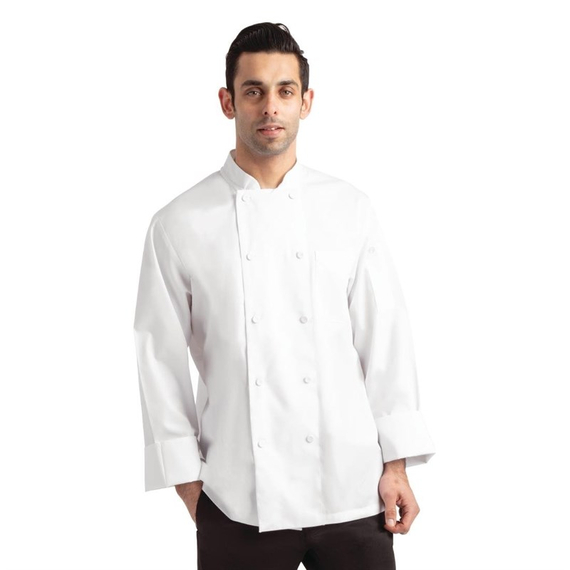 Chef Works Calgary Langarm Cool Vent Unisex Chefs Jacke Weiß XL, Bild 4