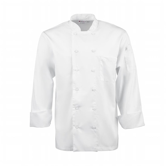 Chef Works Calgary Langarm Cool Vent Unisex Chefs Jacke Weiß S