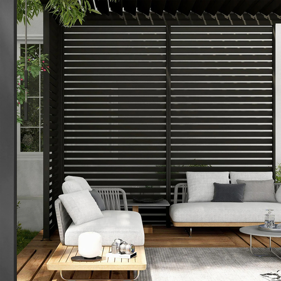 Barths Louvre – Wand 93 cm (für Breite 300 cm), Anthrazit, Bild 5