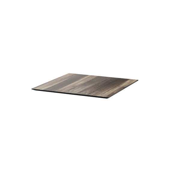 Feros X Cross - Terrassentisch sandfarbenes Gestell + Tropenholz HPL-Platte 70x70 cm, Sand + Tropenholz, Bild 5