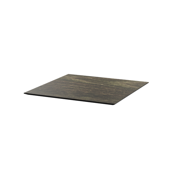 Feros Infinity - Terrassentisch schwarzes Gestell + Riverwashed Holz HPL-Platte 70x70 cm, Schwarz + Riverwashed Holz, Bild 5