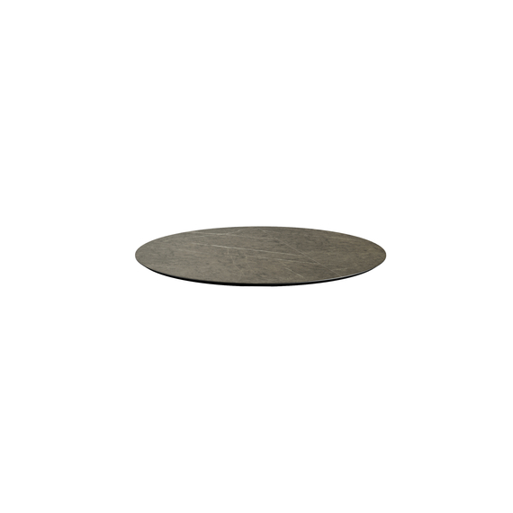 Feros HPL-Tischplatte Ø 70 cm, Midnight Marmor, Bild 2