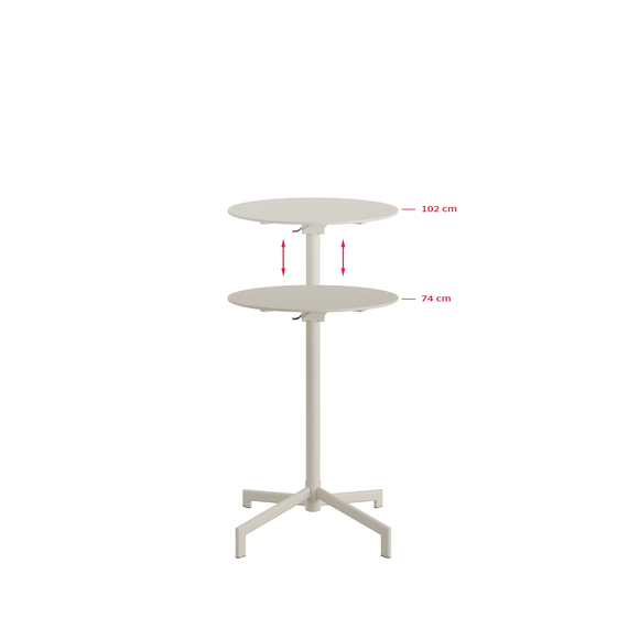 Feros Versa – Bistro-/Bartisch, Beige, Bild 5