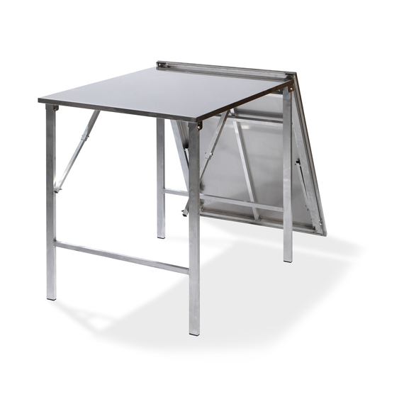 Feros SOLID200 – Edelstahl-Arbeitstisch klappbar 200x80x90 cm, Edelstahl, Bild 4