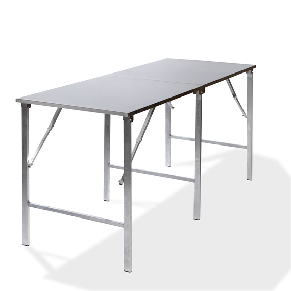 Feros SOLID200 – Edelstahl-Arbeitstisch klappbar 200x80x90 cm, Edelstahl, Bild 5