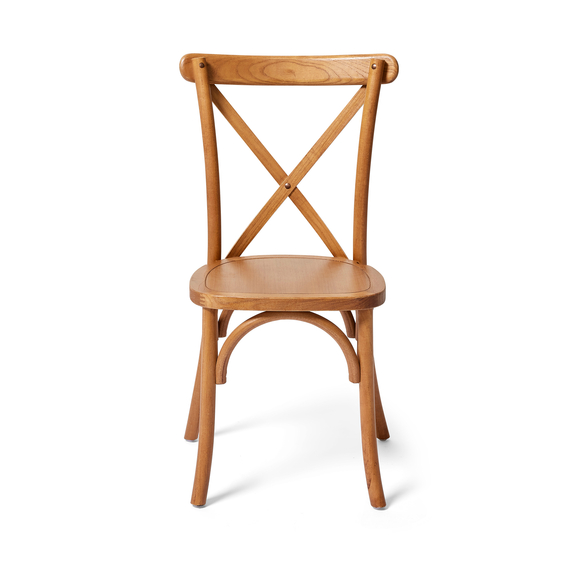Feros Crossback – Stapelstuhl, Holz/Hellbraun, Bild 3