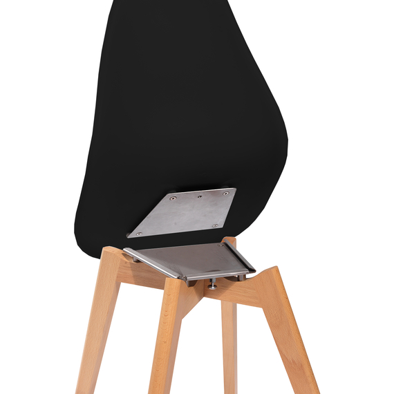 Feros Keeve – Stapelstuhl, Holz/Schwarz, Bild 4