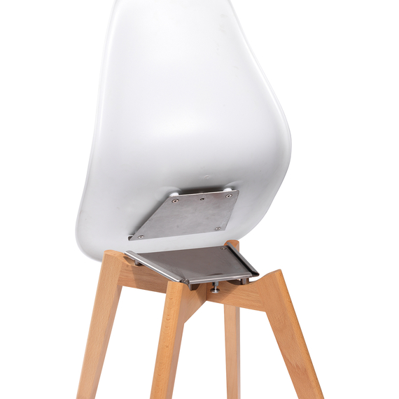 Feros Keeve – Stapelstuhl, Holz/Weiß, Bild 6