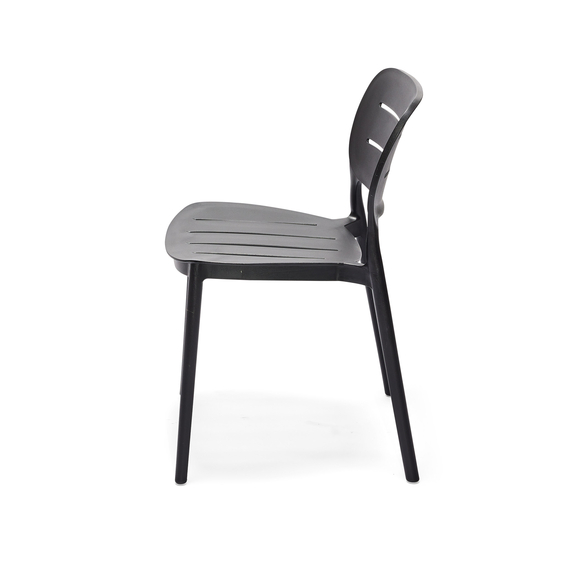 Feros Propi – Stapelstuhl, Schwarz, Bild 2