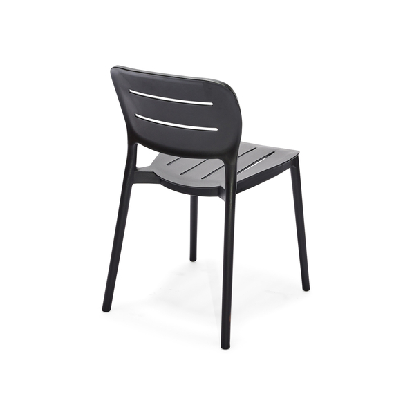 Feros Propi – Stapelstuhl, Schwarz, Bild 3