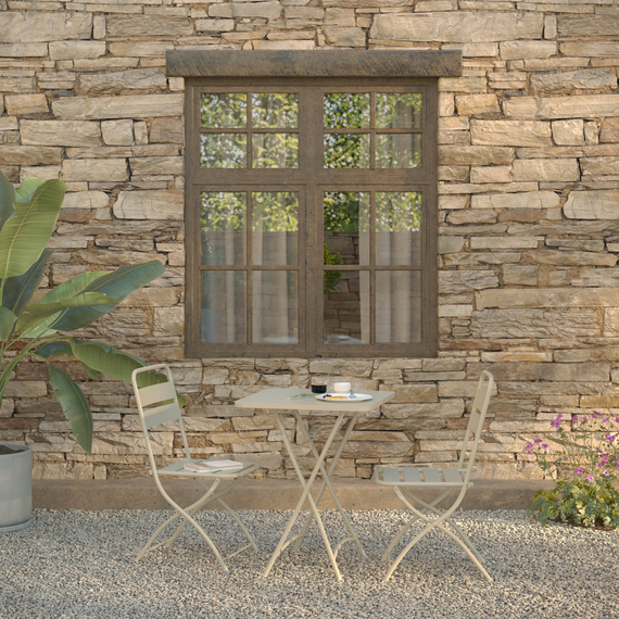 Feros Breeze – Bistro Klappstuhl, Sand, Bild 4