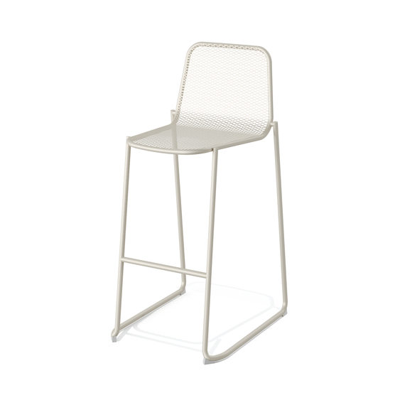 Feros Mase – Stapelbarer Barstuhl, Sand
