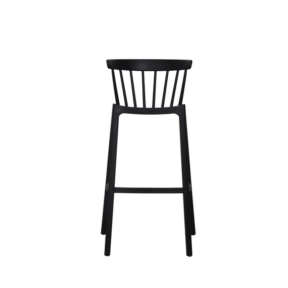 Feros Windson – Stapel Barstuhl, Schwarz, Bild 3
