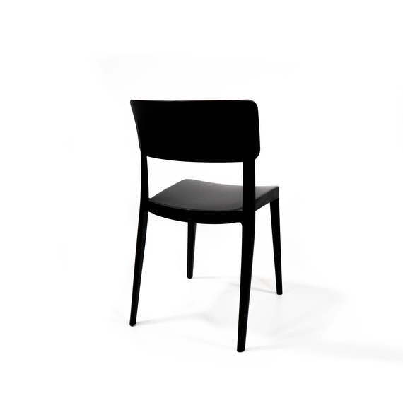 Feros Wing – Stapelstuhl, Schwarz, Bild 2