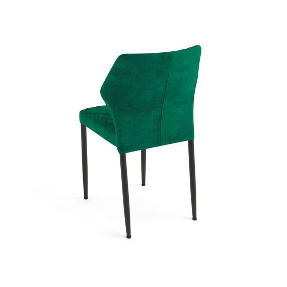 Feros Louis – Stapelstuhl Velours gepolstert, Grün, Bild 3